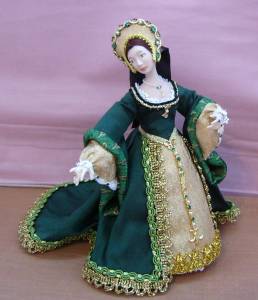 The Anne Boleyn doll made for DHMS 'How to Dress' project.