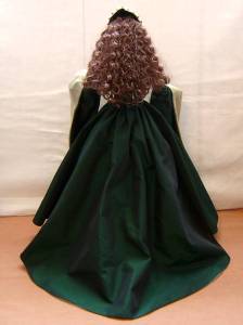 The back of the main skirt with its train.